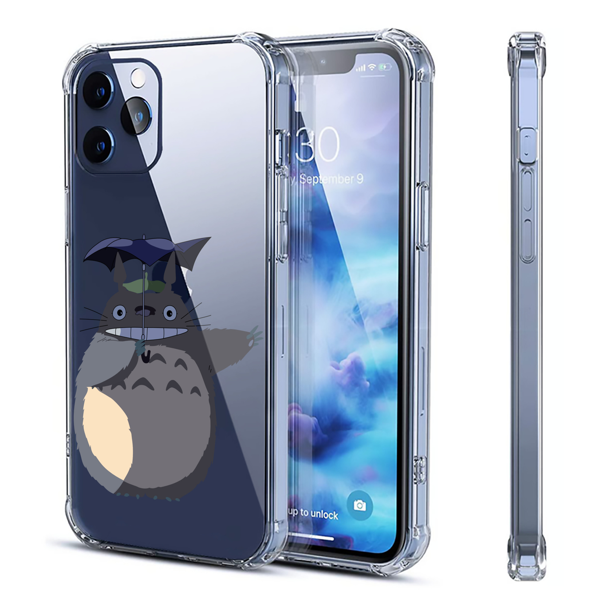 （画像用） となりのトトロ 草壁メイ 草壁サツキ My Neighbor Totoro Satsuki Kusakabe Mei Kusakabe 【iPhone 12シリーズ対応】透明スマホケース（クリアソフトケース）
